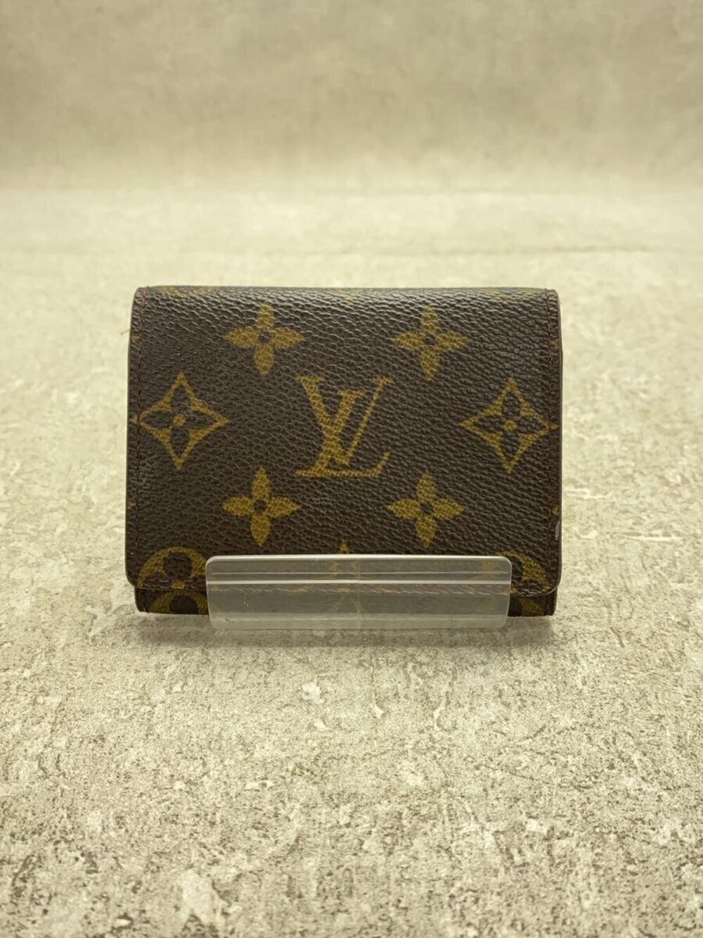 LOUIS VUITTON Envelope Wallet Carte de Visite Monogram Canvas Brown All over